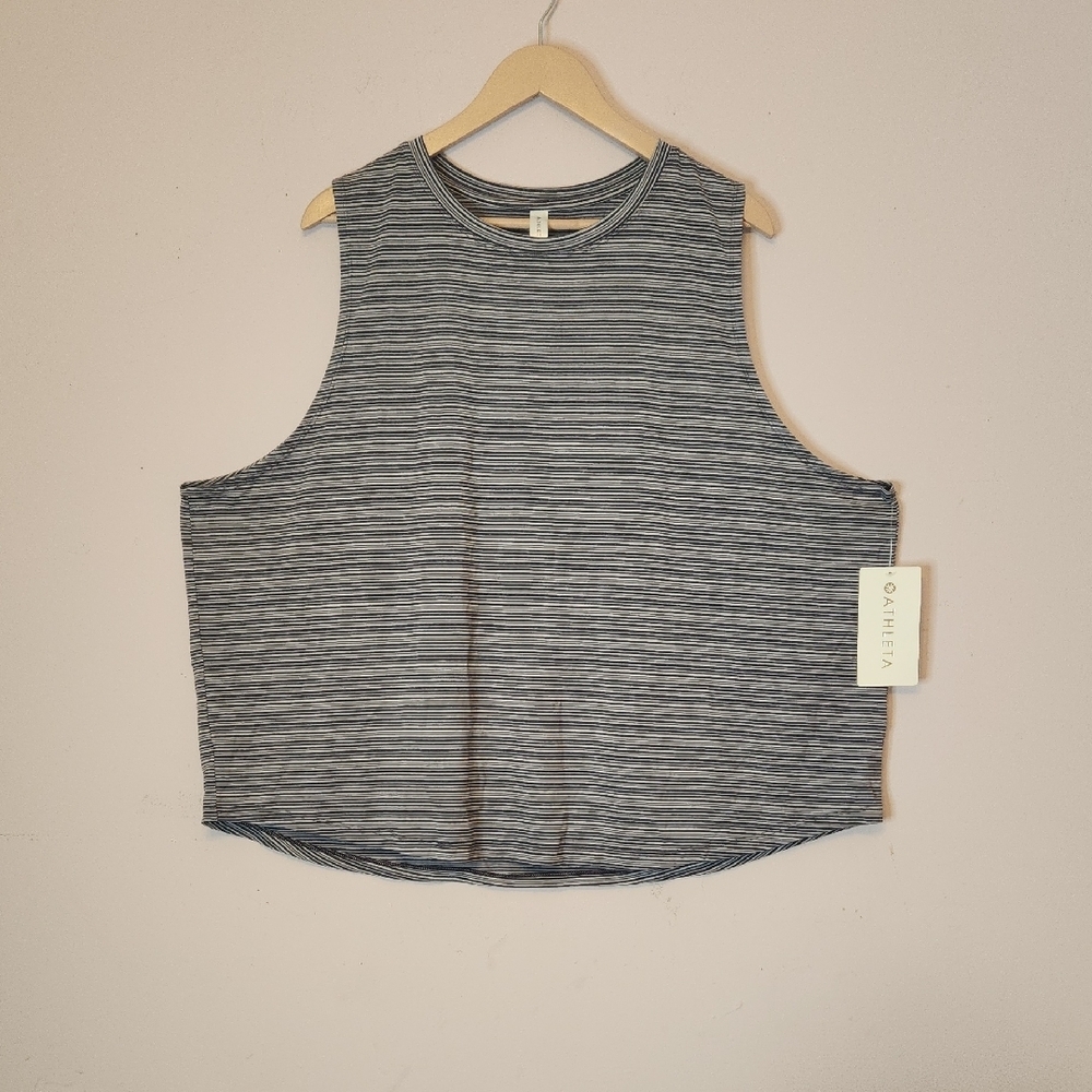 ATHLETA Cloudlight Stripped Muscle Tank, size 3X